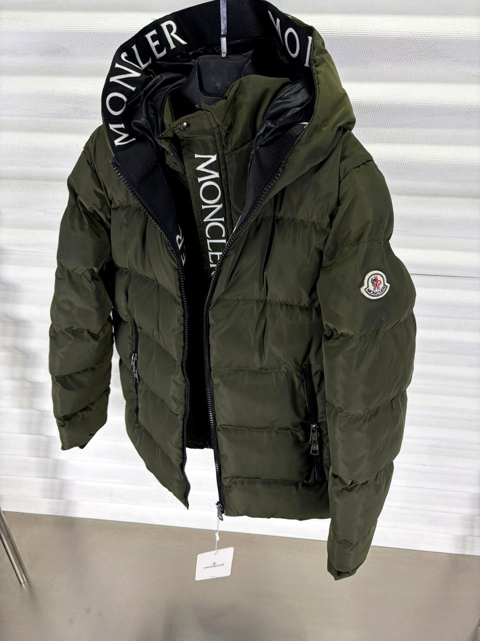 puffer moncler khaki - MNC06