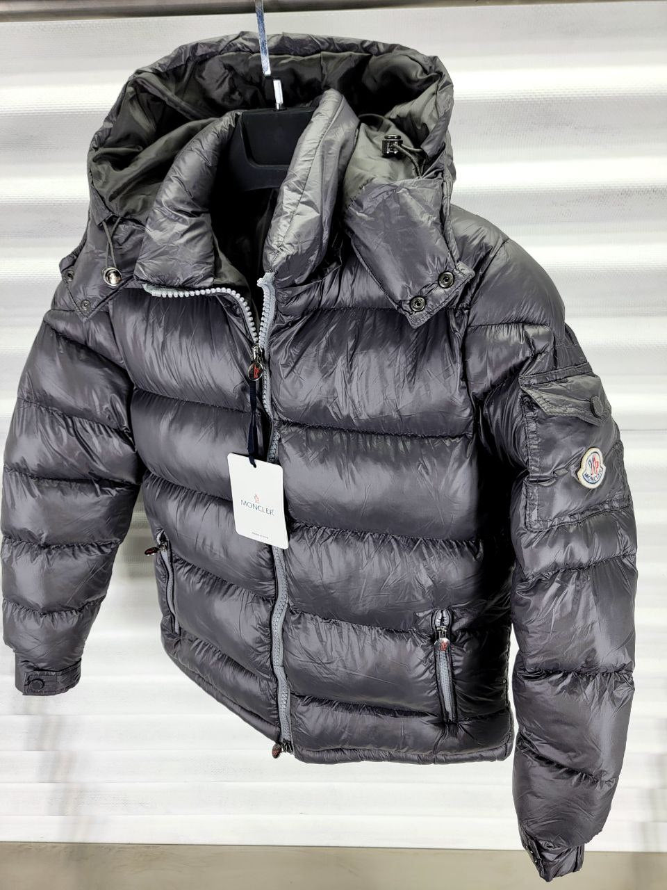 puffer moncler grey- MNC012