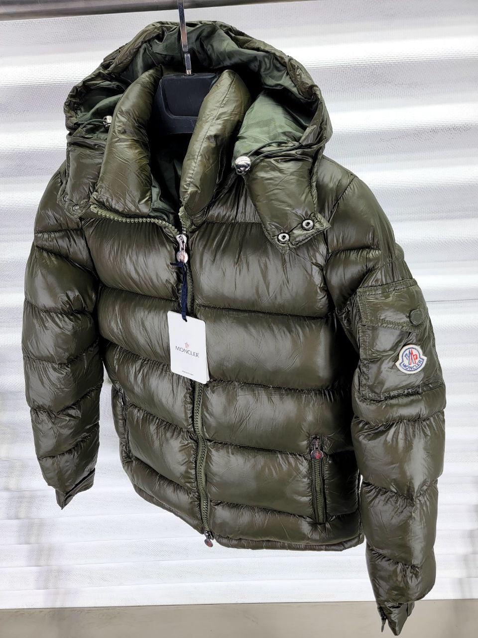 puffer moncler khaki- MNC013
