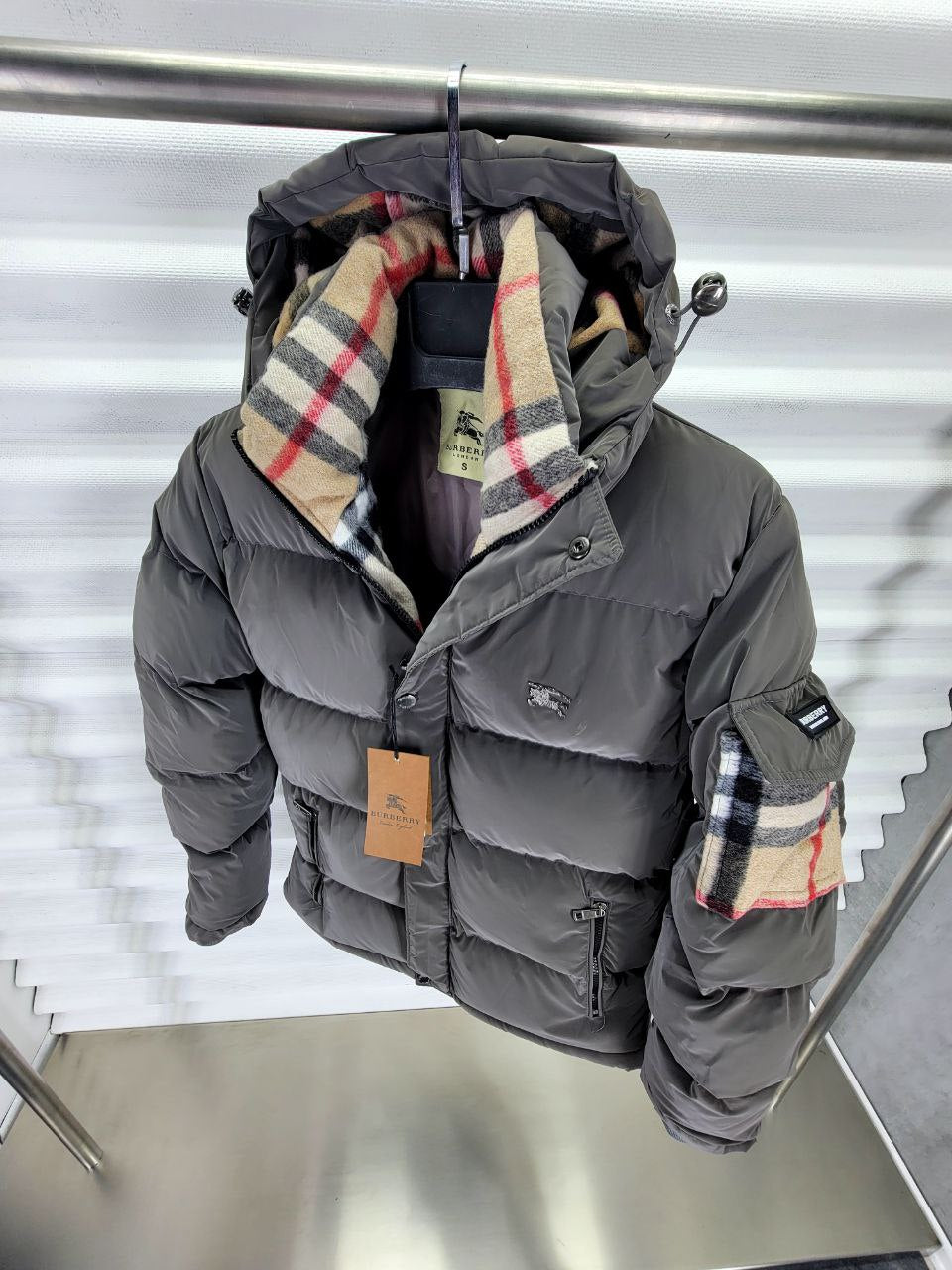 puffer burberry grey-BRB 03