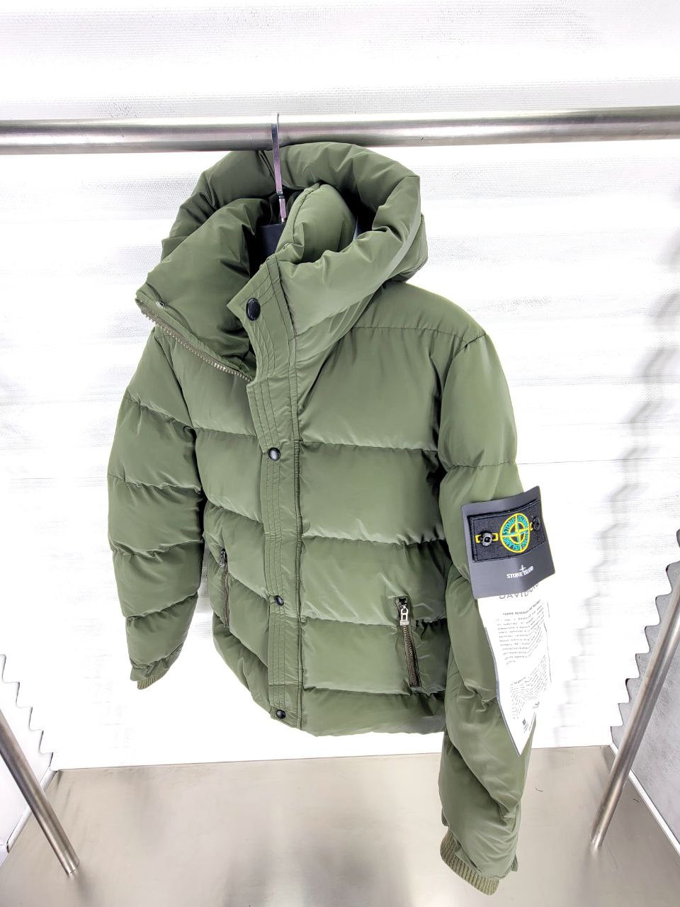 puffer stone island khaki- STN 05