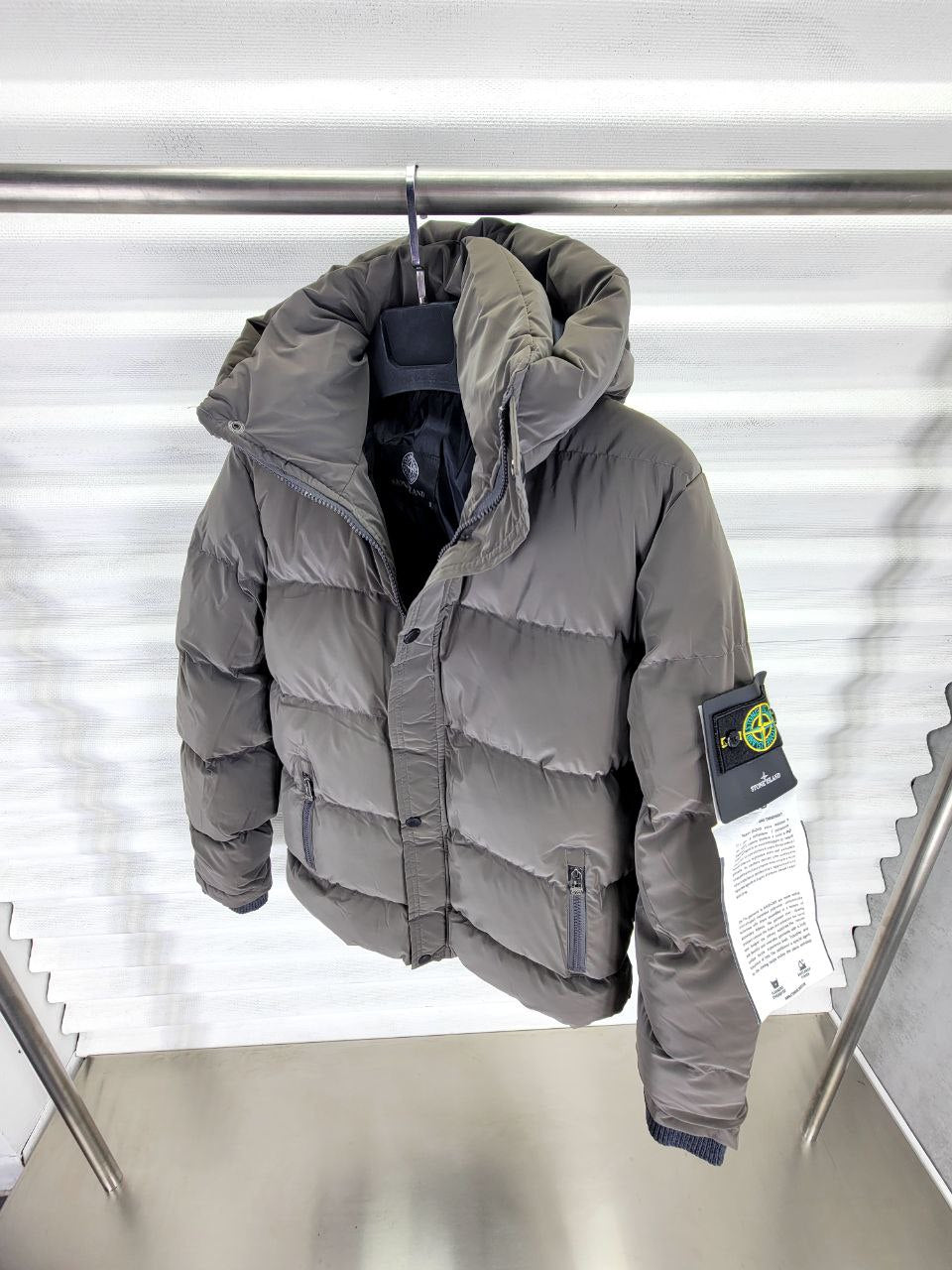 puffer stone island grey- STN 06