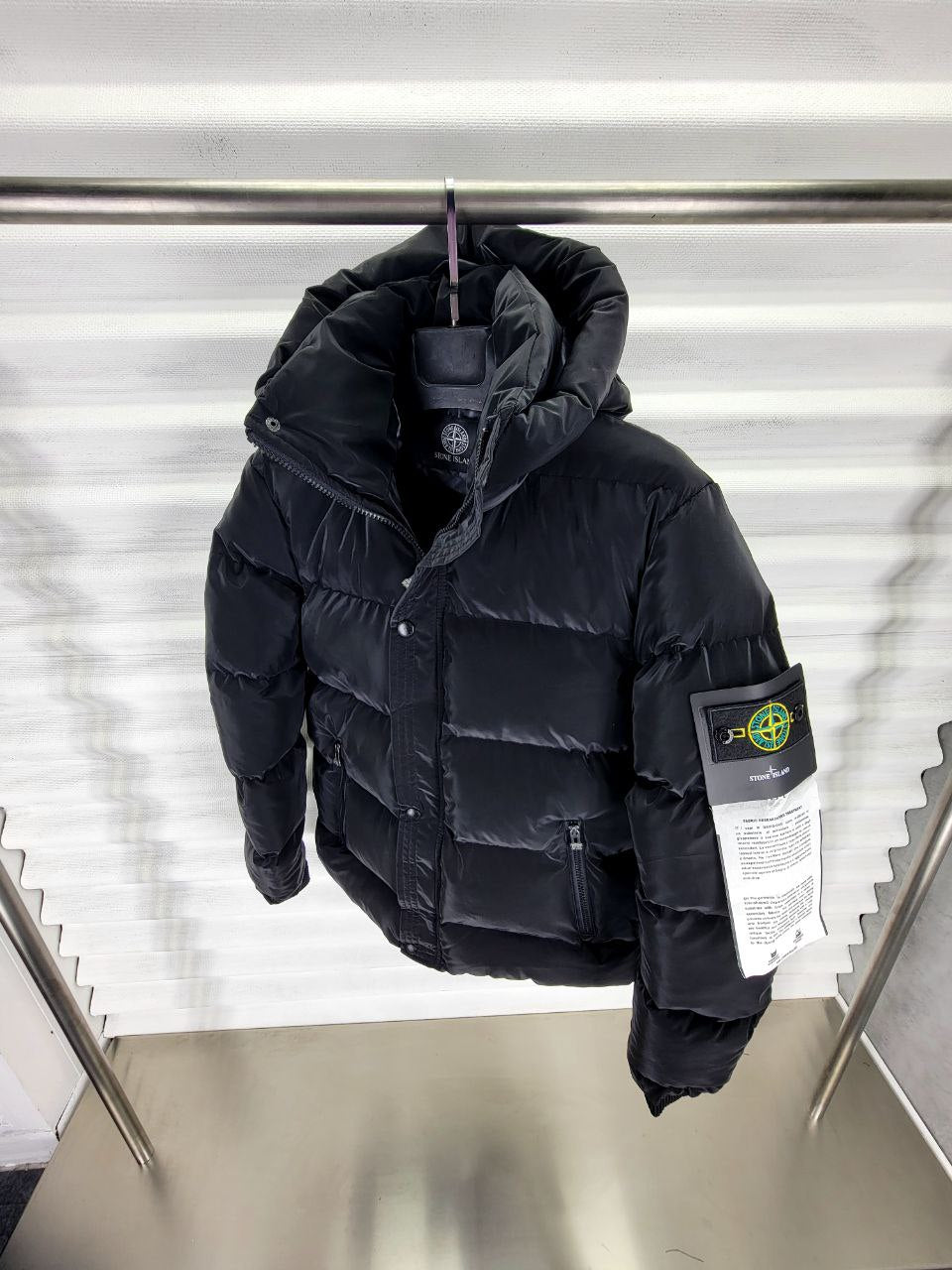 puffer stone island black- STN 08