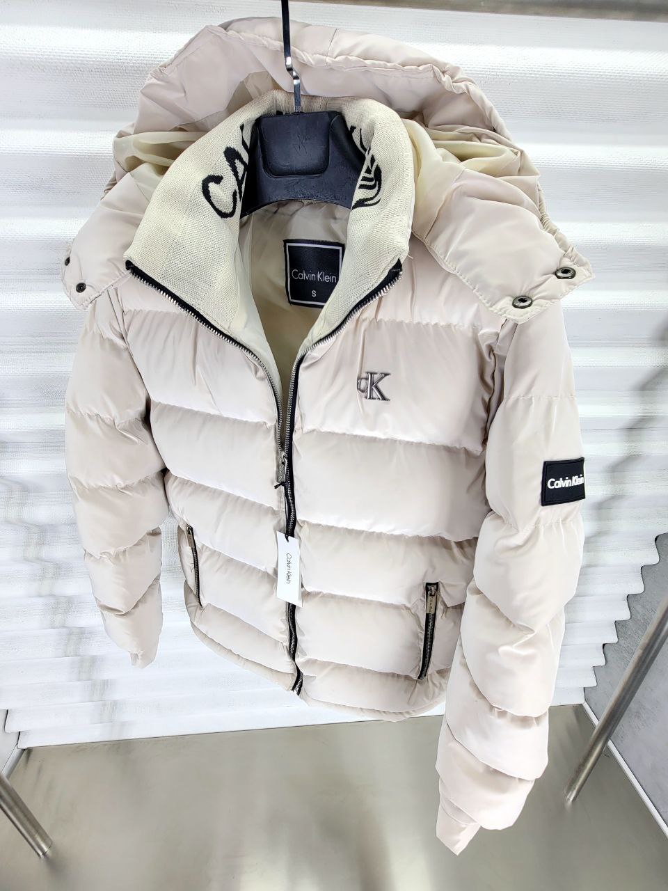 puffer calvin klein white-CKL04