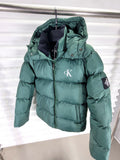 puffer calvin klein green-CKL08