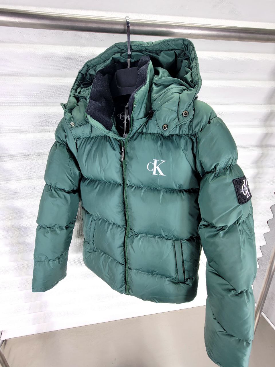 puffer calvin klein green-CKL08
