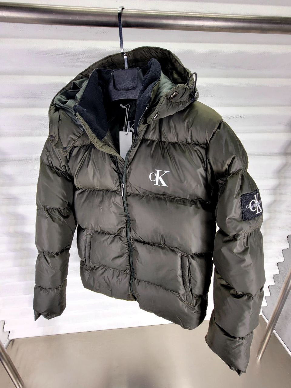 puffer calvin klein khaki -CKL09